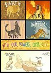  air ambiguous_gender bath caroline_ramsey comic earth feline feral fire fur group humor leopard lion mammal mud outside panther panthera_webcomic parody sea simple_background smile teeth text tiger tongue water 