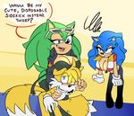  angry big_breasts blush breasts cuisine domination english_text female female_domination miles_prower scourge_the_hedgehog sonic_(series) sonic_the_hedgehog text 