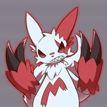  gen_3_pokemon magic_box pokemon pokemon_(creature) red_eyes red_fur white_fur zangoose 