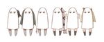  abukuma_(kantai_collection) bra bra_removed comic commentary_request cosplay double_bun fate_(series) fist_pump highres isuzu_(kantai_collection) kantai_collection kinu_(kantai_collection) medjed medjed_(cosplay) nagara_(kantai_collection) nanakusa_nazuna natori_(kantai_collection) ponytail side_ponytail twintails underwear white_bra yura_(kantai_collection) 