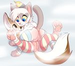  2017 anus blush butt cat clothed clothed_sex clothing feline female female/female himouto legwear mammal missy_(pastelcore) pastelcore pussy semi-anthro sex stockings tribadism 