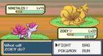  2017 alternate_color battle battle_screen canine duo female feral fight low_res mammal maplepuddingart_(artist) ninetales nintendo pok&eacute;mon screencap video_games vulpix zoey_v_(character) 