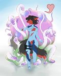  2017 anthro canine clothing cum female fur hair inspy mammal monster nastynatalie open_mouth pussy spacesuit suit tearing tentacles tight_clothing 
