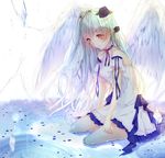  dress saijou_yukina tagme wet wings 