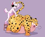  anthro balls benjamin_clawhauser butt canine cheetah disney duo erection eroborus feline fox fur humanoid_penis kitsune_(ero) male male/male mammal nude overweight penis size_difference small_dom_big_sub spots spotted_fur uncut zootopia 