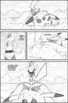  anthro blood butt canine clothing comic dragon_ball duo ero_(character) eroborus fox kitsune_(ero) male mammal nintendo pikachu pok&eacute;mon unconscious undressing video_games 