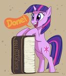  2017 absurd_res book cutie_mark docwario english_text equine female feral friendship_is_magic hair hi_res horn mammal multicolored_hair my_little_pony solo text twilight_sparkle_(mlp) unicorn 