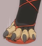  4_fingers 4_toes carcar claws clothing colored_sketch digital_media_(artwork) dragon duo evalion flip_flops foot_focus footwear hindpaw legwear micro paws scalie simple_background size_difference stomping toe_claws toes twitter underfoot 