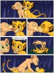  cave comic cub disney duo erection felid female feral french_kissing fur hi_res humanoid_penis kissing licking lion male male/female mammal nala pantherine penetration penis sex simba simple_background smile stalactites stalagmites text the_lion_king tongue tongue_out whiskers whoreomatic young 