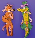  alligator anal anal_penetration anthro anus arms_tied backsack balls bound canine crocodilian cum_on_partner disembodied_hand disembodied_penis erection gangbang group group_sex hands_behind_back hanna-barbera hat hi_res hokey_wolf humanoid_penis ladysomnambule lying male male/male mammal mostly_nude motion_lines on_back on_front parallel_sex penetration penis raised_arm reptile scalie sex shirt_collar solo_focus wally_gator wolf 