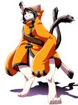  blazblue cute feline invalid_tag jubei mammal melee_weapon pose simple_background smile sword video_games weapon white_background 