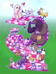  2017 ambiguous_gender avian bear bird cake canine cat cup cutie_mark dog drknz13 duck equine feline female feral fluttershy_(mlp) food fox friendship_is_magic grass group hair horse lagomorph mammal my_little_pony outside picnic pink_hair pony rabbit raccoon reptile rodent scalie snake squirrel tea_cup tortoise turtle 
