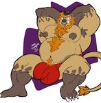  bear belly bulge invalid_tag koda_(character) male male/male mammal muscular nipples pecs tutexl 