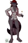  anthro blackbear bottomless breasts clothed clothing female mammal pussy raccoon shirt sly_cooper_(series) solo video_games 