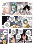  1boy 1girl black_hair blue_hair character_request fairy_tail rusky tagme 