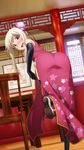  alternate_hairstyle artist_request ass bent_over black_gloves black_legwear blush bun_cover chair china_dress chinese_clothes d: dot_nose dress dutch_angle elbow_gloves fate/kaleid_liner_prisma_illya fate_(series) from_behind game_cg gloves high_heels illyasviel_von_einzbern indoors lattice light_brown_hair looking_at_viewer looking_back non-web_source nose_blush official_art open_mouth pink_dress red_eyes shoe_soles shoes side_bun side_slit sidelocks sleeveless sleeveless_dress solo standing standing_on_one_leg star star_print table thighhighs thighhighs_pull wavy_mouth wooden_floor 