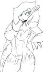  badassbaal big_breasts breasts canine claws female fox fur hair inverted_nipples mammal nintendo nipples pok&eacute;mon pubes pussy simple_background solo thick_thighs video_games wide_hips zoroark 