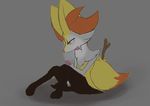  2016 anthro aoinu black_fur blush braixen canine digitigrade female fingering fingering_self fur looking_down mammal masturbation multicolored_fur nintendo open_mouth phone pok&eacute;mon pussy simple_background sitting solo tongue tongue_out vaginal vaginal_masturbation video_games white_fur yellow_fur 