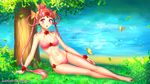  :o amazons_quartet bare_shoulders bikini bishoujo_senshi_sailor_moon blush bow bracelet breasts breasts_apart bug burbur butterfly cerecere_(sailor_moon) choker day grass hair_bun hair_ribbon hair_rings insect jewelry long_hair looking_at_viewer nature open_mouth outdoors pink_bikini pink_eyes pink_hair red_eyes ribbon scenery sitting small_breasts solo swimsuit tree twintails under_tree water yellow_bow 