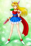  akazukin_chacha magical_princess open_eyes shield standing sword 