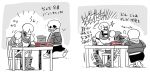  bone brothers comic dialogue male not_furry papyrus_(undertale) sans_(undertale) shocked sibling skeleton surprise text translation_request undertale video_games writing_(disambiguation) yokoshimako 