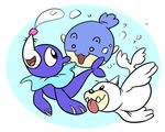  2016 feral group mammal marine nintendo pinniped pok&eacute;mon popplio seel simple_background spheal video_games zeropro 