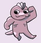  ambiguous_gender anaugi anthro flexing hi_res machop nintendo pok&eacute;mon pose simple_background smile solo video_games what 