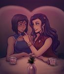  2girls asami_sato couple korra multiple_girls nail_polish tagme the_legend_of_korra yuri 