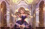  bare_shoulders blush brown_eyes brown_hair dress idolmaster idolmaster_cinderella_girls idolmaster_cinderella_girls_starlight_stage kamiya_nao long_hair smile 