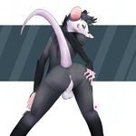  2017 absurd_res anthro anus backsack balls butt cum cum_from_ass digital_media_(artwork) hi_res leaking looking_at_viewer male mammal marsupial opossum perineum presenting presenting_hindquarters raised_tail schizy solo spread_butt spreading 