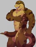  2017 5_fingers abs anaconda anthro balls biceps big_penis biped black_claws brown_nipples brown_penis brown_scales brown_tail claws countershade_face countershade_tail countershade_torso countershading david_kristoff digital_media_(artwork) erection fangs fingerless_(marking) forked_tongue grey_background hi_res humanoid_penis knuxlight long_tail long_tongue looking_at_viewer male multicolored_scales multicolored_tail muscular muscular_male nipples nude open_mouth orange_eyes partially_retracted_foreskin pecs penis pepsi_(fa) pink_tongue portrait precum reptile scales scalie side_view simple_background snake snout solo standing tan_balls tan_countershading tan_scales tan_tail teeth thick_penis three-quarter_portrait tongue tongue_out uncut 