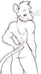  albino anthro big_butt big_thighs butt fur grey_background hair hand_on_hip hi_res isaac male mammal muscular nude pocketmew rat red_eyes rodent short_hair simple_background solo suggestive trenchbound whiskers white_fur wide_hips 