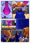  big_breasts breasts clothing comic dreamcastzx1 female hedgehog hi_res lagomorph male mammal one-piece_swimsuit rabbit raianonzika sonic_(series) sonic_the_hedgehog swimsuit vanilla_the_rabbit 