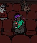  2017 aliasing annoyed anteater anthro beverage breasts canine caprine clothed clothing cocoa_(trout) death_knight digital_drawing_(artwork) digital_media_(artwork) english_text female fur glowing glowing_eyes goat humanoid hypnosis hyrbid mammal masturbation mind_control movie_theater open_mouth partially_clothed public purple_eyes pussy_juice smile text trout_(artist) undead video_games warcraft were werewolf wolf worgen 