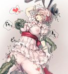  animal_ears arm_up bangs bee_(deadflow) blouse blush breasts bunny_ears clitoral_stimulation closed_eyes commentary_request consensual_tentacles covered_nipples crotch_seam eyebrows_visible_through_hair flower frilled_sleeves frills glasses gloves hair_flower hair_ornament hat heart highres large_breasts legs_apart lying mini_hat mini_top_hat nose_blush on_back panties panties_under_pantyhose pantyhose pink_hair plant puffy_short_sleeves puffy_sleeves pussy_juice pussy_juice_stain red-framed_eyewear sash semi-rimless_eyewear short_hair short_sleeves sketch skirt solo speech_bubble spoken_heart tentacles top_hat tree_of_savior under-rim_eyewear underwear wet wet_clothes wet_panties wet_pantyhose white_blouse white_flower white_gloves white_legwear white_skirt 