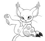  anthro anus barefoot clitoris clothing digimon feline female foot_focus gatomon gloves hindpaw legs_up looking_at_viewer mammal mostly_nude pawpads paws plantigrade pussy seductive solo spread_legs spreading vulapa whiskers 