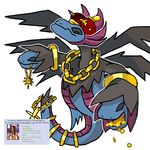  4chan bling chain crown dragon hoard hydreigon megaevolution money nintendo pok&eacute;mon treasure_hoard video_games 