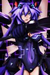  1girl blue_eyes female hair_ornament neptune_(choujigen_game_neptune) neptune_(series) purple_hair purple_heart rebeat solo 