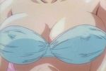  1girl 90s animated animated_gif bikini bouncing_breasts breasts erect_nipples iketeru_futari large_breasts solo swimsuit umemiya_yuki 