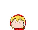  akazukin_chacha blonde_hair chacha eyes_closed hood 