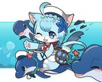  artist_request blue_eyes cat cat_busters furry open_mouth shark 