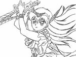  akazukin_chacha magical_princess open_eyes sketch sword 