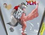  aennor anthro bottomless canine clothed clothing duo male male/male mammal nude old_spice partially_clothed wolf wolfthorn_(old_spice) ych 