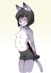  cat eyes_closed furry j7w multiple_breasts multiple_nipples smile 