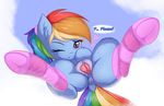  &lt;3 2017 anus begging butt clothing cloud dock equine female feral friendship_is_magic hair hair_ribbon hooves legwear looking_at_viewer mammal multicolored_hair my_little_pony one_eye_closed ponytail presenting presenting_pussy purple_eyes pussy pussy_juice rainbow_dash_(mlp) rainbow_hair ribbons sky solo spread_legs spread_pussy spreading stockings striped_legwear stripes thigh_highs twiren underhoof wink 