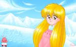  akazukin_chacha blonde_hair chacha head magical_princess snow 