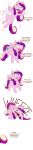  2019 absurd_res comic cutie_mark dialogue digital_media_(artwork) english_text equine evehly female friendship_is_magic hair hi_res horn laugh looking_at_viewer mammal multicolored_hair multicolored_tail my_little_pony open_mouth princess_cadance_(mlp) simple_background solo text white_background winged_unicorn wings 