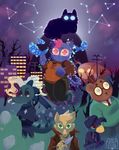  alligator angus_(nitw) ankh antlers avian bea_(nitw) bird building canine cat cigarette clothing constellations cover crocodile crocodilian dongoverlord feline floating forest fox germ_(nitw) glowing glowing_eyes grass grave gregg_(nitw) hat hill holding_object holding_weapon horn jacket knife mae_(nitw) magazine_cover mammal night_in_the_woods night_time reptile scalie shooting_star smoke smoking star tears tombstone top_hat tree unknown_species weapon windows_(disambiguation) 