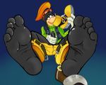  anthro barefoot canine clothing disney dog erection feet foot_fetish foot_focus footwear goofy_(disney) kingdom_hearts male mammal masturbation penis precum seamaster shoes smell sniffing soles square_enix video_games 