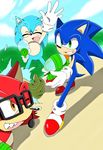  2017 anthro big_head black_nose canine clothing custom_character_(sonic_forces) eyewear fur glasses gloves hedgehog male mammal sharp_teeth simple_background sonic_(series) sonic_forces sonic_the_hedgehog sonicsky2337 teeth toony video_games wolf 